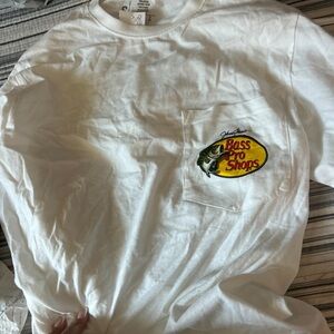 Bass Pro Shops White Tee with Logo